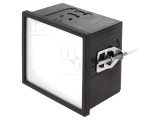Carcasa Panou BOPLA Uninorm Negru 96x96x63mm, Cod 17960601.MT2, Include Panou Frontal si Suporturi Fixare