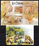 Cumpara ieftin AFRICA CENTRALA 2011 - Rase de caini /set complet - bloc+colita MNH