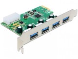 PCI Express cu 4 porturi externe USB 3.0, Delock 89363