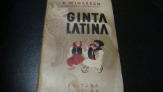 P. Mihaescu ( Sarmanul Klopstock ) - Ginta latina - interbelica foto