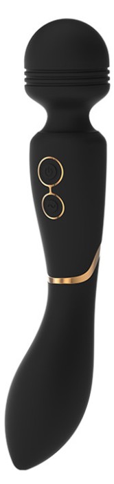 Vibrator Wand Elite Celine Silicon USB Negru/Auriu