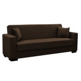 Cumpara ieftin Canapea cu 3 locuri cu spatiu de depozitare Vox 3 Pako World Maro 214x82x83 cm