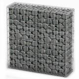 Gabion cu capace din s&acirc;rmă galvanizată 100 x 100 x 30 cm, vidaXL