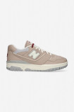 New Balance sneakers din piele BB550LY1 culoarea bej BB550LY1-beige