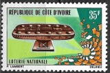 B2781 - Coasta de Fildes 1971 - Loteria Nationala neuzat,perfecta stare, Nestampilat