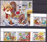 Sierra Leone 1985 Disney Grimm MI 859-862 + bl.40 MNH, Nestampilat