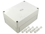 Carcasă universală din policarbonat, IP66, IK08, 130x180x84 mm