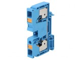 Conector Șine 10mm2 1 Pista 2 Borne Albastru Wemid