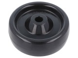 Roată de transport RADER 100mm, 180kg, Ditherm, diametru montaj 12mm, lățime 35mm, temperatură -40-300&deg;C, cod MTW 100/12S