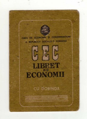 CALENDAR DE BUZUNAR CEC SUCURSALA JUD SATU MARE 1987 foto