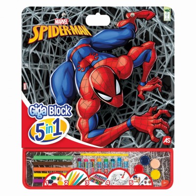 Spider Man Set Pentru Desen Giga Block 5 In 1 foto
