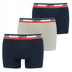 Boxerii Levi&amp;#039;s Boxer 3 Pairs Briefs 37149-0542 albastru marin foto