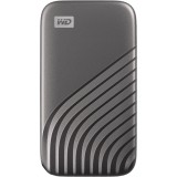 SSD Extern WD My Passport&trade; 2TB, USB 3.2 Gen2 Type-C/A, NVMe, Space Gray