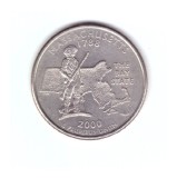Moneda SUA 25 centi/quarter dollar 2000 P, Massachusetts, stare buna, curata