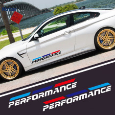 Sticker BMW M performance alb sau negru foto