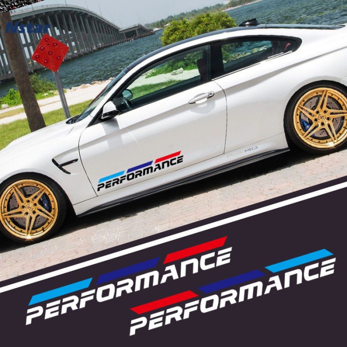 Наклейка m performance bmw