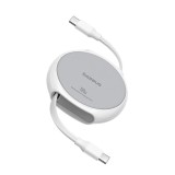 Baseus - Data Cable Pathfinder Series (P10368400211-00) - Type-C to Type-C, 100W, 1m, Retractable - Moon White