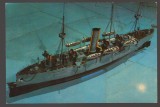 CPIB 25171 CARTE POSTALA - MUZEUL MARINEI ROMANE. "ELISABETA" - NAVA MILITARA MARITIMA - CRUCISATOR - 1888, MACHETA, NECIRCULATA