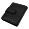 Port card barbati din piele naturala Negru / Gri