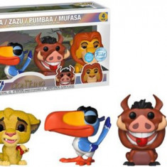 Set 4 Figurine Funko Pop Disney TLK - Simba Zazu Pumbaa Mufasa