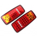 Stop LED 12V Universal 27.5x10 cm, 4 Functii: Pozitie, Frana, Semnalizare, Mansalier - Camioane, Tractoare, Remorci