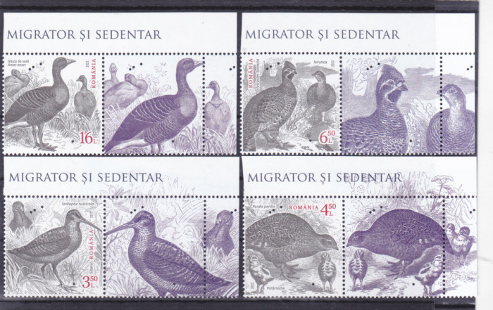 ROMANIA 2022 - RATE SI GASTE SALBATICE, VINIETA, MNH - LP 2378