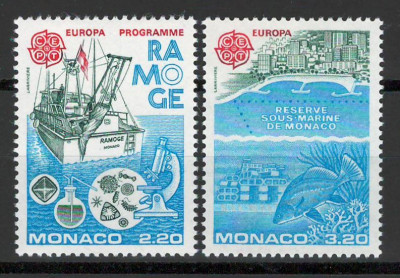 Monaco 1986 Mi 1746/47 MNH - Europa: Conservarea naturii si protectia mediului foto