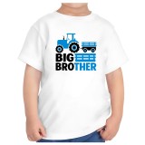 Tricou alb copii varsta 5-6 ani big brother fratele mai mare