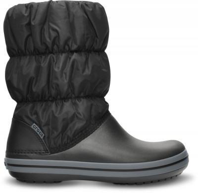 Cizme Crocs Winter Puff Boot Negru - Black/Charcoal foto