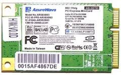 wifi ASUS X50Z F5N X50N f5r X50Z AzureWave AW-GE780 802.11b/g Mini PCI-E foto