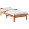 vidaXL Cadru de pat fără saltea maro ceruit 80x200 cm lemn masiv pin 859228