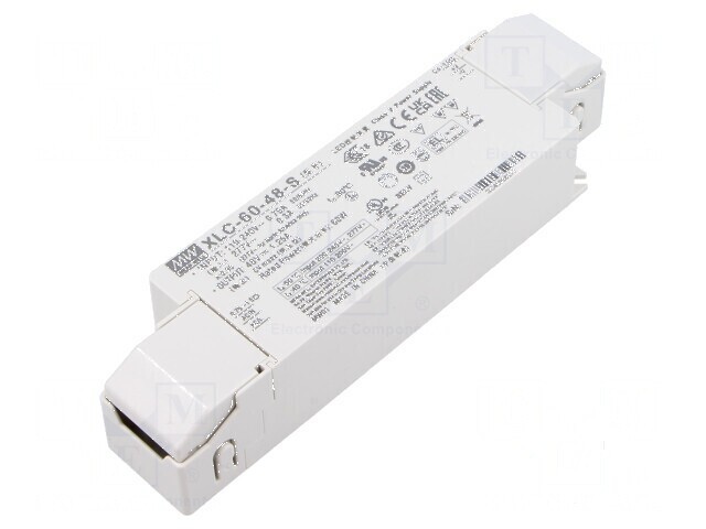 Alimentator LED 60W 48VDC 0&divide;1,25A 155&divide;400VDC 88% - Alimentator LED 48V 60W
