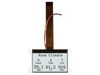 Afișaj LCD Grafic 128x64 COG FSTN cu LED Alb foto