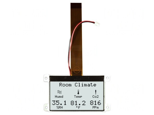 Afișaj LCD Grafic 128x64 COG FSTN cu LED Alb