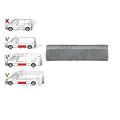 Piese de reparatie pentru panoul lateral Mercedes Sprinter, 07.2018; VW Crafter, 12.2017, ampatament: 3665 mm, / 4325 mm, partea stanga, inferior;