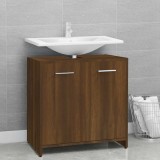 vidaXL Dulap de baie, stejar maro, 60x33x60 cm, lemn prelucrat 815527