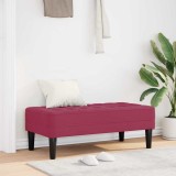 VidaXL Bancă Roșu Vin 113x57x39 cm Catifea