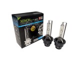 Set 2 Becuri Auto Xenon D2S, 35W, HID, 6000K, +60% Luminozitate, 3800 Lm, Sticla Cuart Anti-UV, Instalare Usoara, Lumina Alba Rece pentru Faruri Auto