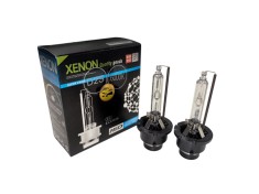 Set 2 Becuri Auto Xenon D2S, 35W, HID, 6000K, +60% Luminozitate, 3800 Lm, Sticla Cuart Anti-UV, Instalare Usoara, Lumina Alba Rece pentru Faruri Auto