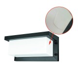 Cumpara ieftin Corp arhitectural Lagos 2, 1 LED E27 50W, montare pe fatada, aluminiu si PC, IP54, RESIGILAT