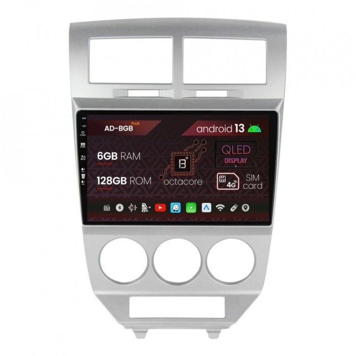 Navigatie Dodge Caliber (2006-2010), Android 13, B-Octacore 6GB RAM + 128GB ROM, 10.1 Inch - AD-BGB10006+AD-BGRKIT293