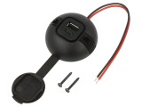 &Icirc;ncărcător Auto USB A și USB C, 3A 5V, Negru