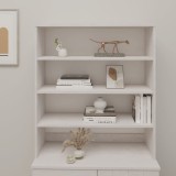 Raft superior comodă &bdquo;HAMAR&rdquo; alb, 90x30x100 cm, lemn masiv pin