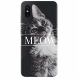 Husa silicon pentru Xiaomi Mi 8 Pro, Meow Cute Cat