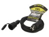 Prelungitor KEL 5m, 16A, Negru, 1 Priza, Sectiune Fir 1.5 mm&sup2;, Tip H05RR-F