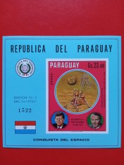 PARAGUAY, SPACE - COLIȚĂ MNH IMPERF.