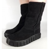 Cizme negre imblanite piele naturala dama/dame/femei (cod SC02), 36 - 40, Oem