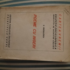 V. Voiculescu Poeme cu ingeri, ed. princeps, colectia Cartea Vremii 1927