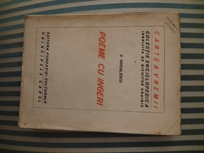 V. Voiculescu Poeme cu ingeri, ed. princeps, colectia Cartea Vremii 1927 foto