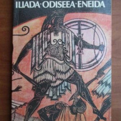 George Andreescu-Iliada.Odiseea.Eneida,Repovestire pentru copii,1996,stare buna